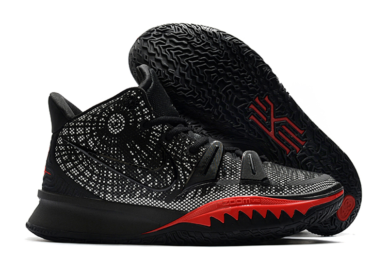 2020 Nike Kyrie Irving 7 Caron Black Red Basketball Shoes - Click Image to Close